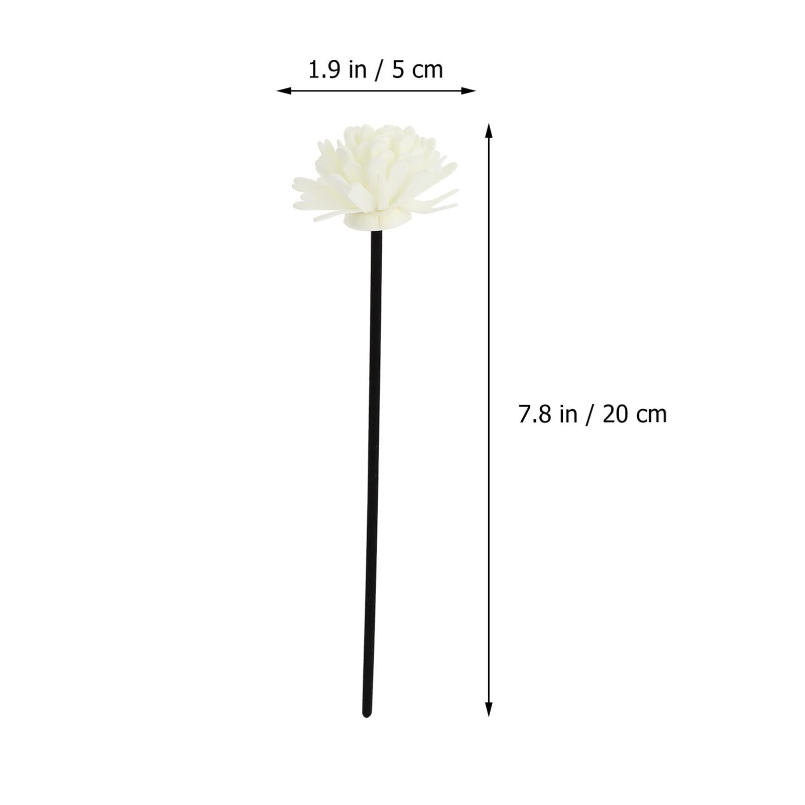 VILLCASE Aroma Diffuser Sticks, Wood Diffuser Sticks Scented Oil Sticks Room Diffuser Stick Flower Essential Oil Rattan Diffuser Sticks for Office Home Decor, 4pcs