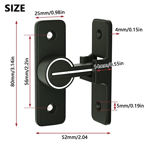 2PCS Porta Scorrevole Lock, MK-008 90 Gradi
