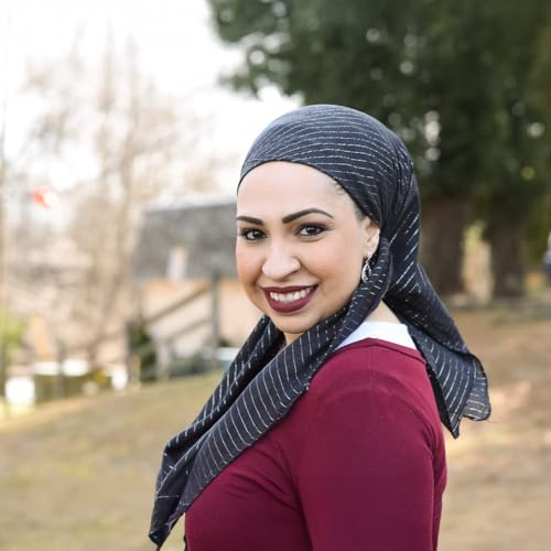 Wrapunzel Cotton Square Scarf Israeli Tichel Soft Natural Fabric for Head Wrapping and Hair Covering3