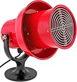 Vixen Horns Loud Air Raid Siren - Industrial Alarm Heavy Duty Electric Motor 120V, Fire Tornado Siren Horn (Unidirectional, 117 dB, Range 1600 ft)