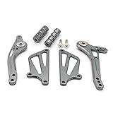 Einstellbare Aluminium Motorrad Fußrastenanlage Fußraste Bremse Schalthebel für Kawasaki für ZX10R ZX-10R 2004-2005.