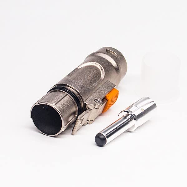 8mm 1Pin Connector HVIL High Voltage Interlock 200A Straight Plug Metal Shell