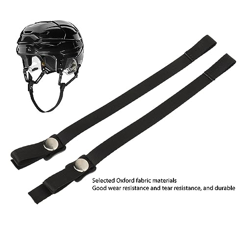 Ailgely Ice Hockey Helmet Chin Strap Single Strengthened Snap for Most Players Oxford Cloth 2pcs Set