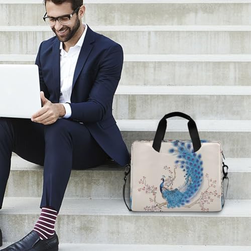 Maletín para portátil ALAZA con diseño pavo real, 13-15.6 pulg miniatura 3