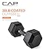 CAP Barbell Coated Dumbbell Weights with Padded Grip, 30-Pound