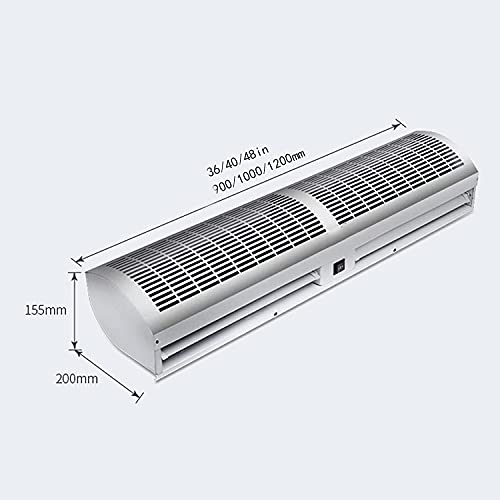 Commercieel Luchtgordijn Voor Boven De Deur, Geluidsarm Natuurlijke Wind Onzichtbaar Luchtgordijn Voor Supermarkt Restaurant Mall Luchtgordijn Commercieel Dempen Dual Speed Afstandsbediening - Image 6