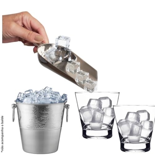 Pá Pegador Multiuso Cereais Gelo Grãos Ração Aço Inox