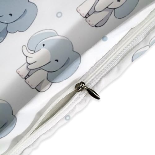Ropa de cama de elefante para decorar dormitorios infantiles con fundas de microfibra 5