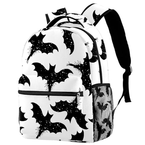 Sac à dos de voyage ergonomique avec compartiments motif chauve-souris
