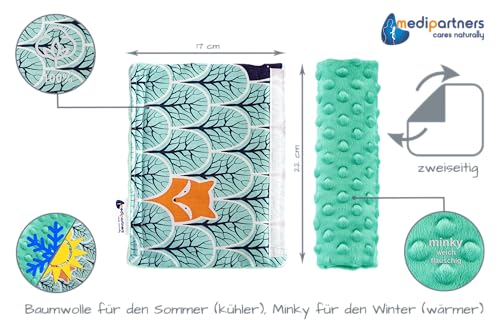 Medi Partners Gurtpolster Kinder 2 Stück Autogurt Polster Gurtschutz für Auto - 17x22cm 100% Baumwolle Minky Schulterpolster Kids Gurt… – Ansicht 3