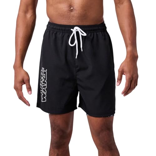 Star Wars Episode IV A New Hope Stormtrooper Helmets Mens Black Gym Pajama Shorts-Large