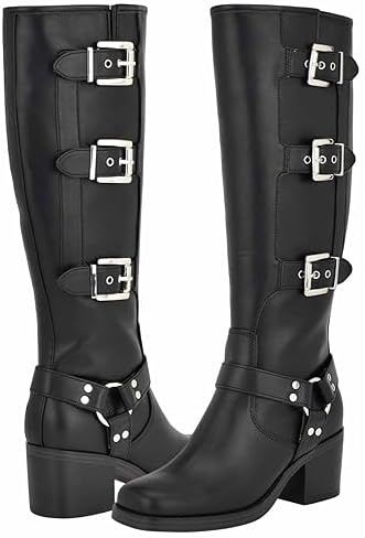 Nine West Women's KARRY3 Knee High Boot, Black 001, 6.5 | Image 5