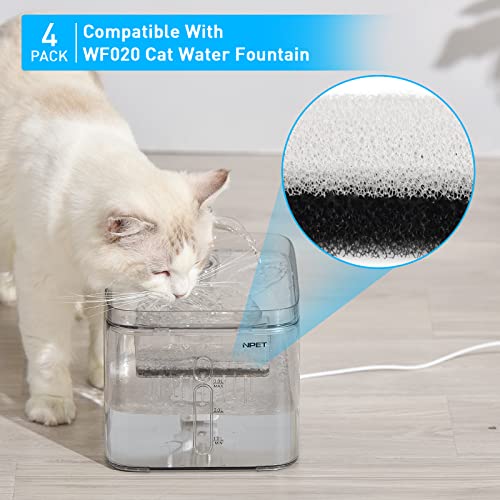 NPET-Cat-Dog-Water-Fountain-Replacement-Filters-for-WF020TP-4-pcs