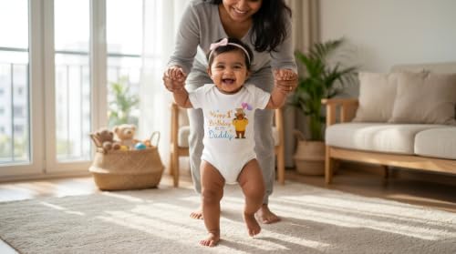 Image of Lillypupp Cotton Body Suit For New Born Baby Boy Girl Made To Express Love For Fathers /Daddies. Half Sleeves Romper Bodysuit Clothes For Infant Toddler Boys Girls.