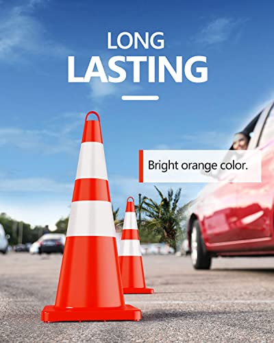 Battife CONE-28 Inch Traffic Safety Cones 6 Pcs thumb #6
