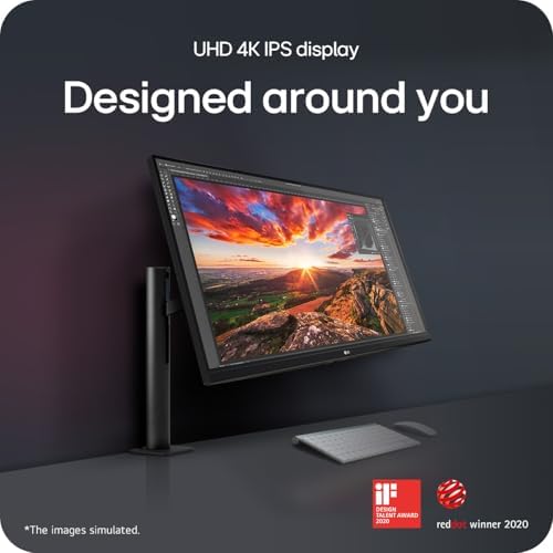 LG Ultrafine Ergo 32UN880K 31.5” 4K UHD Monitor, IPS Display, HDR
