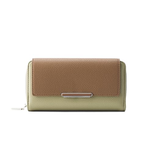 Lino Perros Avril Color-blocked Daily Green Wallet