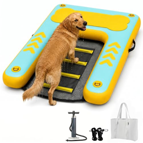 Lesotc Inflatable Dog Pool Ramp