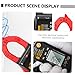 Luxshiny St190 Auto-ranging Digital Clamp Multimeter Ac Dc Current Voltage Tester Portable Electrical Repair Tool with Red Housing for Electricians and Industrial Use