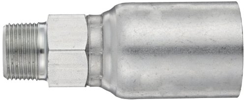 Image of Eaton Weatherhead Coll-O-Crimp 16U-116 Male Pipe Rigid Fitting, Low Carbon Steel, 1 inch Hose ID, 1 inch Pipe Size