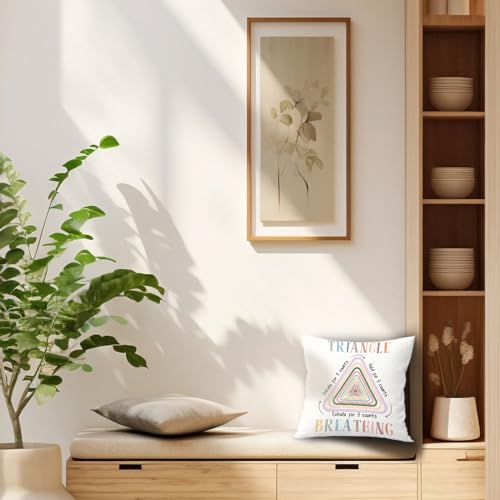 Ywzqru PILLOWCASE27 Triangle Breathing Throw Pillow Covers thumb #5