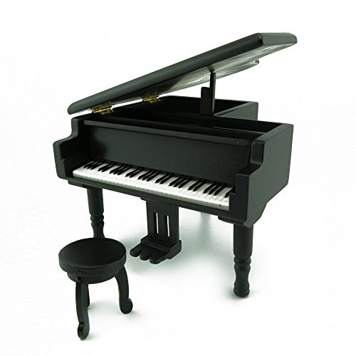 Gorgeousstyles Wooden Piano Music Box For Elise Black #TOP2