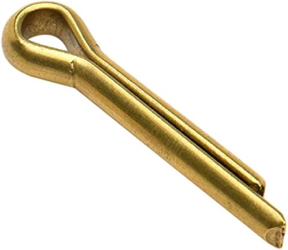 Bulk Hardware BH02246 Split Cotter Pin, 5 x 22mm (3/16 inch x 7/8 inch) - Solid Brass