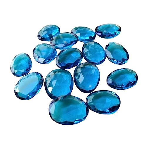 Bijoux topaze bleu suisse en quartz hydro 15x25mm pour sublimer vos tenues d'été