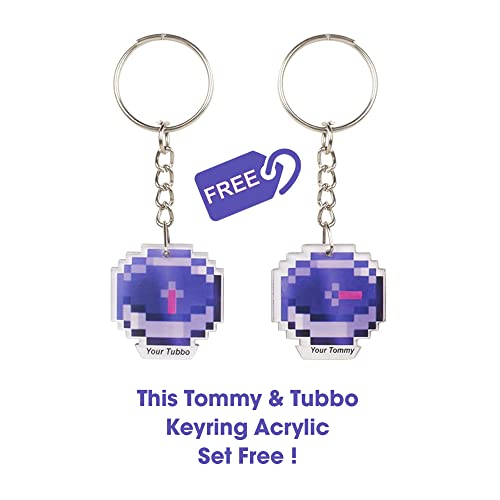 PORTHO Your Tubbo and Your Tommy friendship necklaces| Gifts for her, him, friends| Locket compass pair| myct, dream smp, funart, mine-craft| Tommy Tubbo keyring set FREE4