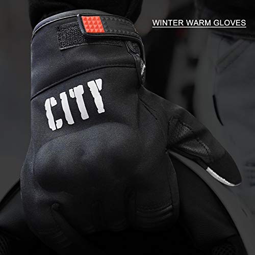 Zwbfu de inverno espessadas com tela sensível ao toque. Pontas dos dedos antiderrapantes resistentes