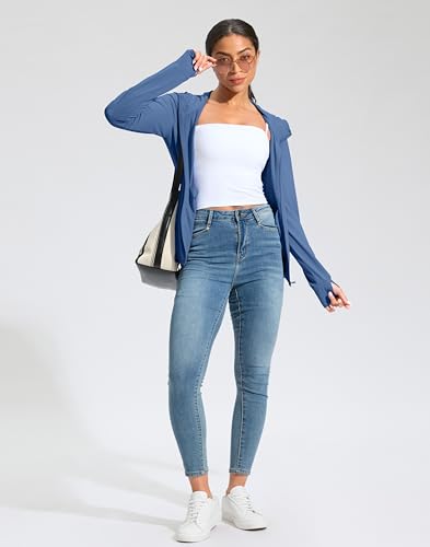 Soothfeel Women's UPF 50+ Sun Protection Hoodie Jacket Lightweight Long Sleeve Sun Shirt for Women with Pocket Hiking Outdoor - Image 4