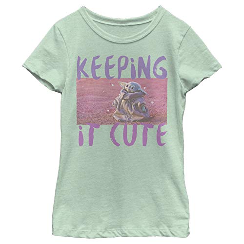 Girl's Star Wars: The Mandalorian The Child Keeping It Cute T-Shirt - Mint - Large