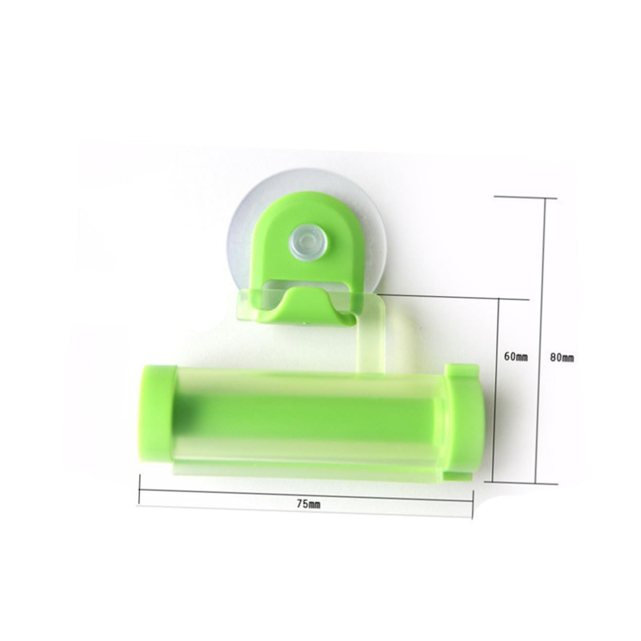 STOBAZA Ergonomic Toothpaste Dispenser Squeezer Rolling Suction Hanger for Long-Lasting Use Random Color