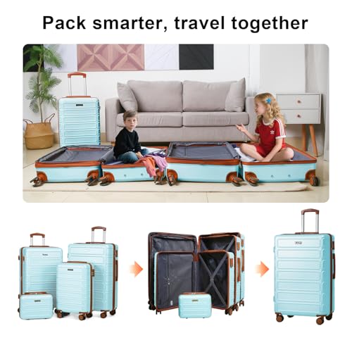 4 Piece Expandable Luggage Set