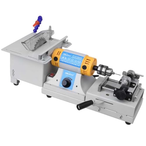 Machine de Polissage de Roche 750 W avec polisseuse de Tour à Vitesse réglable pour meulage,...