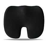 LS Memory Foam Seat Cushion for Office Chair Non-Slip Chair Cushion Pad with Back Support Comfortable Seat Pads for Office Desk Gaming Chair Car Seat
