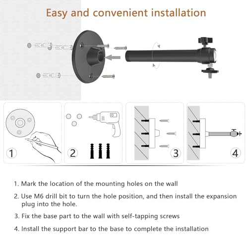 Uinehiot Upgraded Ceiling Wall Projector Mount Compatible With Qkk thumb #4