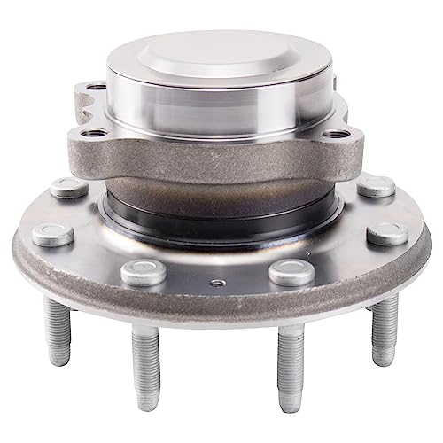 Image of TRQ 2 Piece Front Wheel Bearing & Hub Assembly Set Compatible with 2020-2023 Chevrolet Silverado 3500 HD GMC Sierra 3500 HD