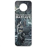 Batman Welcome to the Batcave Plastic Door Knob Hanger Sign
