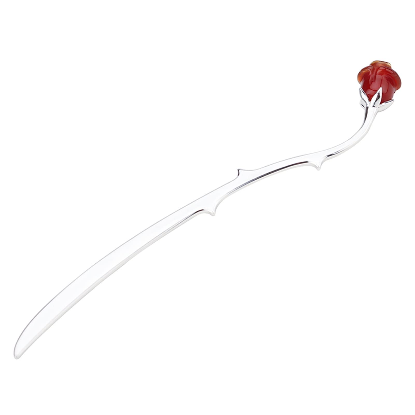 Lesezeichen Sterlingsilber-Rosen-Blumen Lesezeichen Red Agate zu senden Freundin Geburtstag lesezeichen Kinder