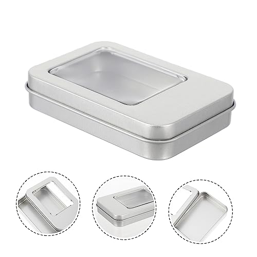 Caja metálica Artibetter 10 pcs para USB con ventana miniatura 2