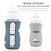 3 Pack Silicone Sleeves for Avent Natural Glass Baby Bottles, Anti Breakage Baby Bottle Holder, Compatible Philips Avent Glass Natural Baby Bottle 8 oz (Grey+Dark Blue+Apricot)
