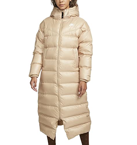 NIKE Therma-Fit City HD Women Parka Winterjacke (M, Hemp/White)