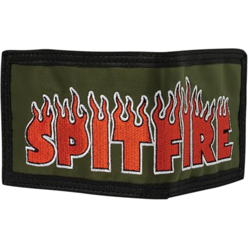 Spitfire Wheels Demonseed Script Olive Bi-Fold Wallet
