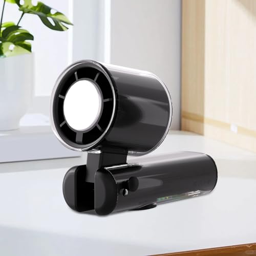 Ventilador de mano portátil con pantalla digital e iluminación refrescante mediante USB 4