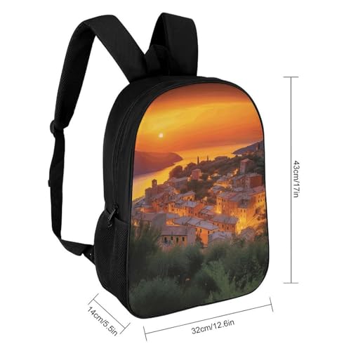 Italian Sunset Bookbag - Ultra Lightweight Portable Backpack Work Travel Backpack for Men Women Fits 16 Inch Notebook2