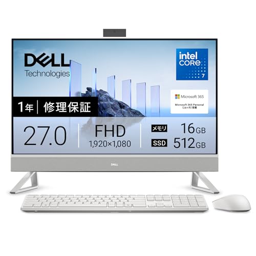 Dell �f�X�N�g�b�v�p�\�R�� ��̌^ Dell 27 AIO EC27250 27�C���` IntelRCore? 7 150U ������16GB SSD512GB Microsoft 365 Personal(24����)���� Windows 11 Home
