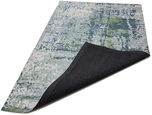 Image of Printed Rug Soft Floor Carpets with Anti Slip Backing for Living Room | Bedroom | Kids Room (Grey Green, 4x6 Feet)