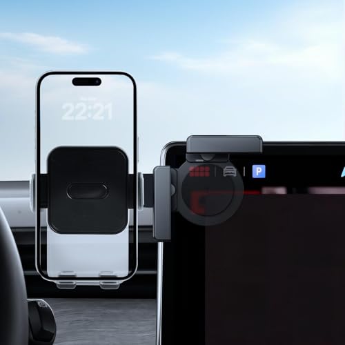 WEIPIN Handyhalterung für VW Tiguan 3 / Passat B9 2024-2026 12 9-Zoll Display Zubehör mit VW iPhone Samsung Android Handys und Mehr 360 drehbar EIN Button Release