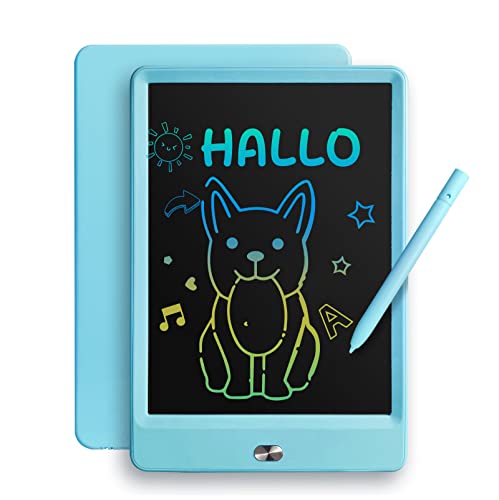 Tablette d'écriture LCD 8,5 pouces Bloc de dessin coloré pour enfants, Tableau de griffonnage pour enfants, Jouets d'apprentissage pour enfants Cadeaux pour garçons et filles de 3 à 7 ans (Bleu) Cover